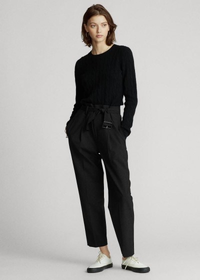 Women's Polo Ralph Lauren Belted Straight-Leg Pants | 740162VLY